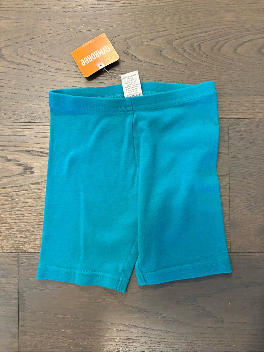 Gymboree girls turquoise biker shorts sz 6 NWT